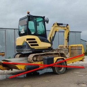 foto 2.7t minibagger Yanmar SV26, NEU KETTEN 4schaufel